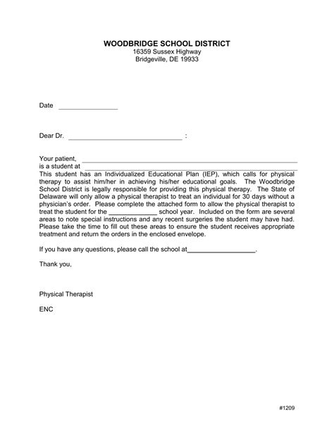 letter  pt  physicians physical therapy orders