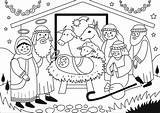 Pastori Adorazione Natività Shepherds Stampare sketch template