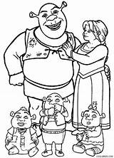 Shrek Fiona Colorear Cool2bkids Shurek Babys Desenho Sherek Ogre Bebe Enfants Colouring Zum Feuilles Animés sketch template