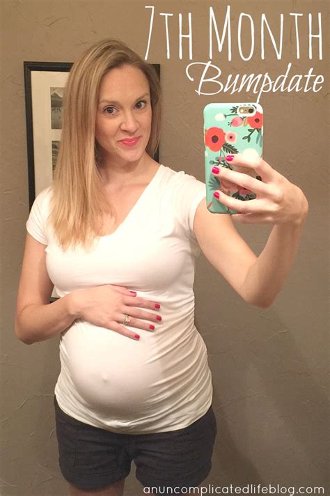 an uncomplicated life blog 7th month bumpdate