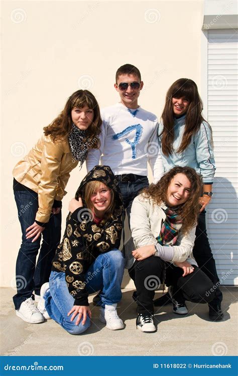 group   smiling young people stock photo image  bright culture