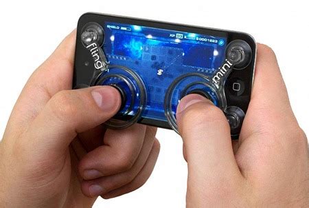 fling mini game controller kit  iphone ipod touch  android smart phones gadgetsin