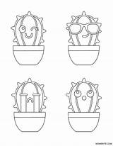 Cactus Coloring Pages Printable Kids Emoji Mombrite Sharp Stick Looking Hugs Dare Hug Different sketch template
