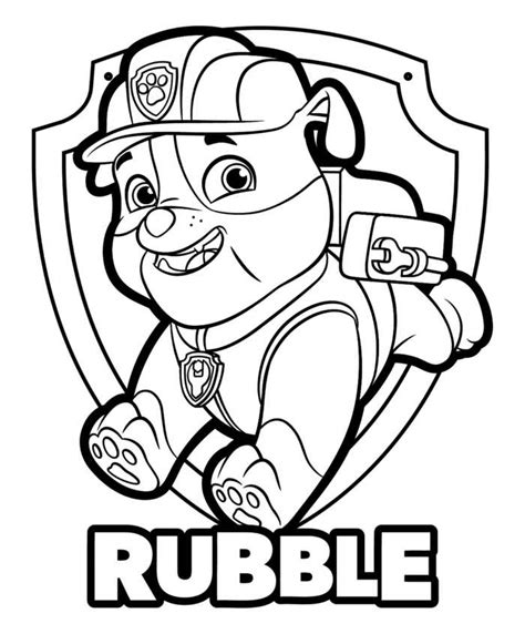 paw patrol coloring pages  printable coloring page