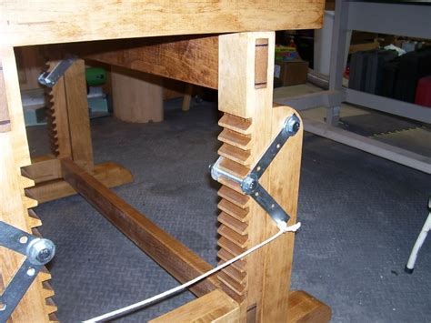 adjustable height workbench  lenny  lumberjockscom