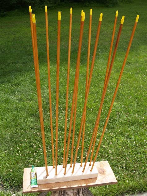 glued nocks   wooden arrows saucon archery