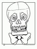 Coloring Pages Halloween Skeletons Dracula Frankenstein Werewolves Skull sketch template