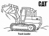 Coloring Pages Cat Caterpillar Track Loader sketch template