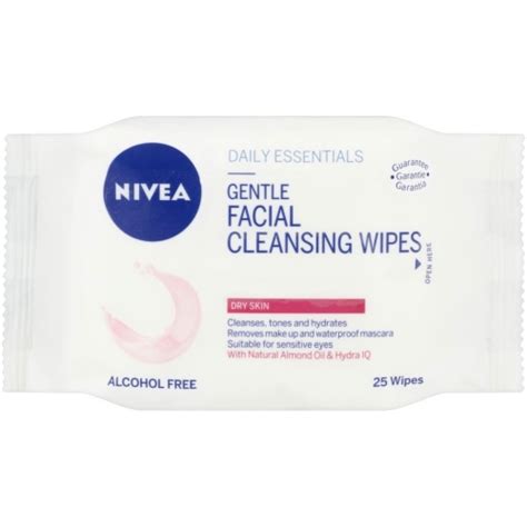 Nivea Daily Essentials Gentle Facial Cleansing Wipes 25s Tools Store