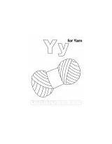 Coloring Yarn Yy Letter Printable Ha Pages sketch template