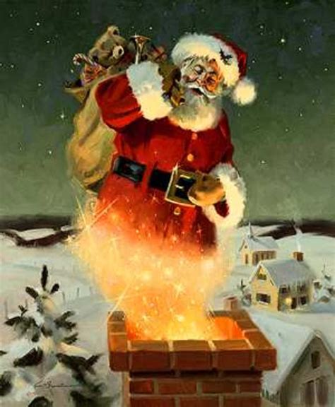 Santa Going Down Chimney Wallpapers Hubpages