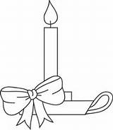Candle Coloring Clipart Advertisement sketch template