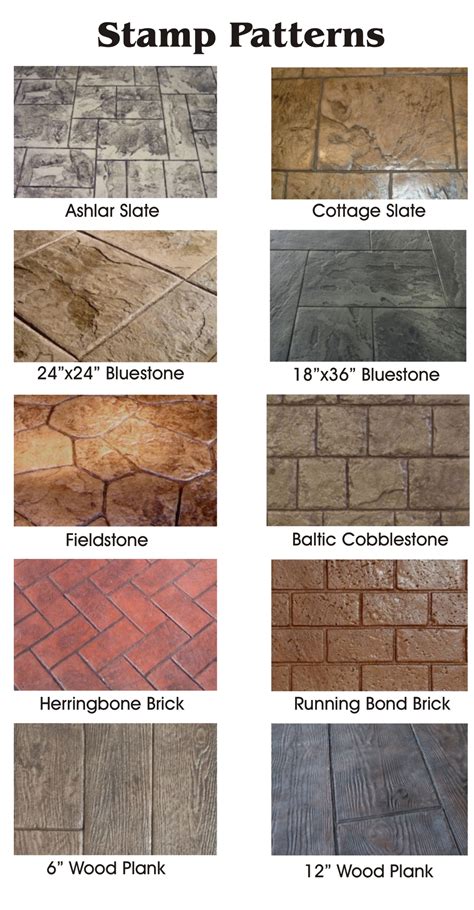 concrete flooring color charts  patterns custom concrete solutions