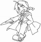 Elric Edward Pages Coloring Chibi Getdrawings Getcolorings sketch template