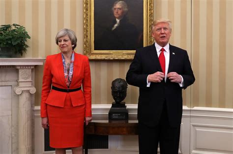 trump meets with british prime minister theresa may here