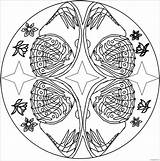 Mandala Pages Butterfly Coloring sketch template