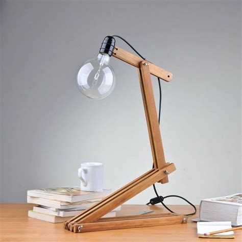 unique desk lamps wooden lamps design wooden desk lamp handcrafted lamp