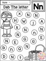 Letter Worksheets Kindergarten Recognition Alphabet Dab Preschool Worksheet Letters Printable Recognize Contains Pages Teacherspayteachers Printables Choose Board Practice Help Desalas sketch template