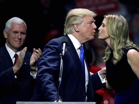 Donald Trump Kisses His Daughter Ivanka As Vice
