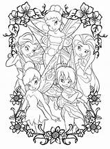 Coloring Tinkerbell Tinker Fairy Everfreecoloring Zootopia Coloringhome sketch template