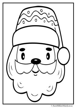 christmas colouring pages aussie childcare network
