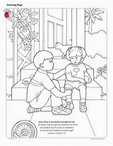 Coloring Pages Jesus Others Sorry Helping Lds Bullying Printable Primary Atonement Clipart Sheets Christ Am Lesson Kids Clip Im Forgiveness sketch template