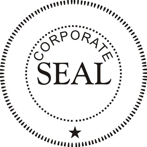corporate seal pocket