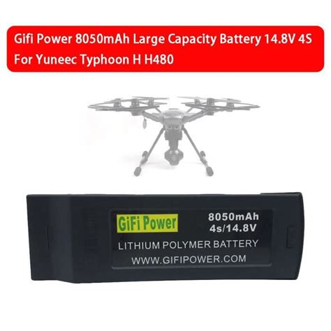 gifi puissance mah grande capacite de la batterie   pour yuneec typhoon   drone