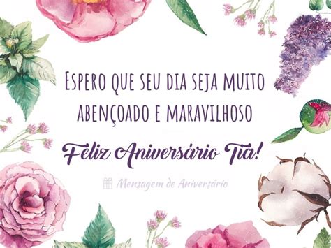 feliz aniversario tia mensagem de aniversario