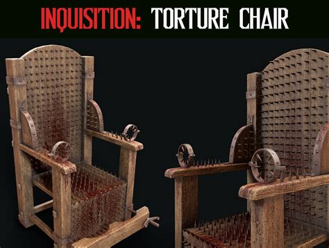 3d model inquisition torture chair vr ar low poly cgtrader