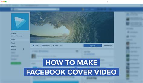 facebook cover video maker wave video wave video