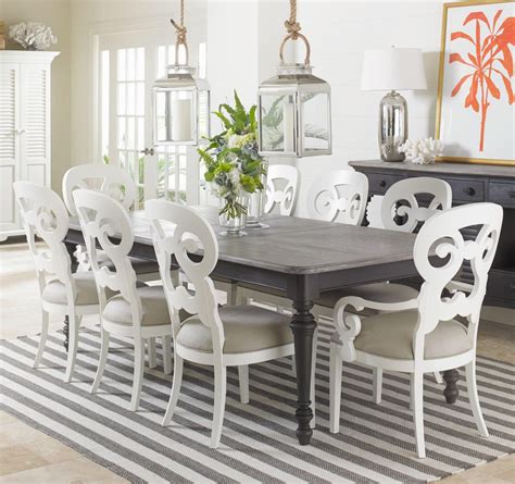 kitchen table option matches white cabinets  kitchen coastal living room furniture