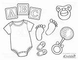 Coloring Baby Pages Printable Onesie Drawing Template Clipart Shower Colouring Sheets Drawings Kids Printables Unisex Choose Clip Items Printablecuttablecreatables Toys sketch template