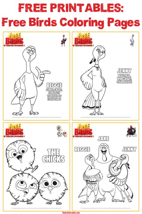 printables  birds coloring pages comic  family