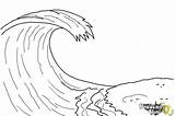 Wave Tsunami sketch template
