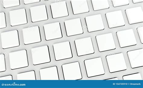 white blank keys   computer keyboard stock illustration
