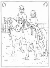 Ausmalbilder Pferde Manege Reiterin Paarden Paard Reiterhof Reitschule Bibi Tina Lassie Malvorlagen Coloriage Springen Schleich Ausdrucken Bild Chevaux Paardenstal Paardrijden sketch template