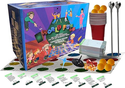 buy  world fun games   world family games  party challenge games  kids