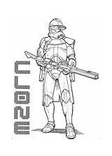 Coloring Sith Pages Revenge Wars Star Clone Commander Cody sketch template