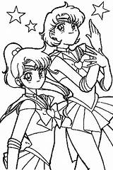 Sailor Moon Coloring Jupiter Mars Pages Luna Color Comments sketch template