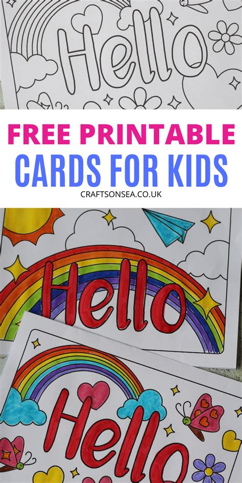 greeting cards  printable cards  kids kids cards
