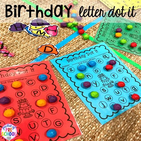 birthday themed centers activities   learners pocket