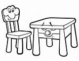 Coloring Chair Pages Print Coloringtop sketch template