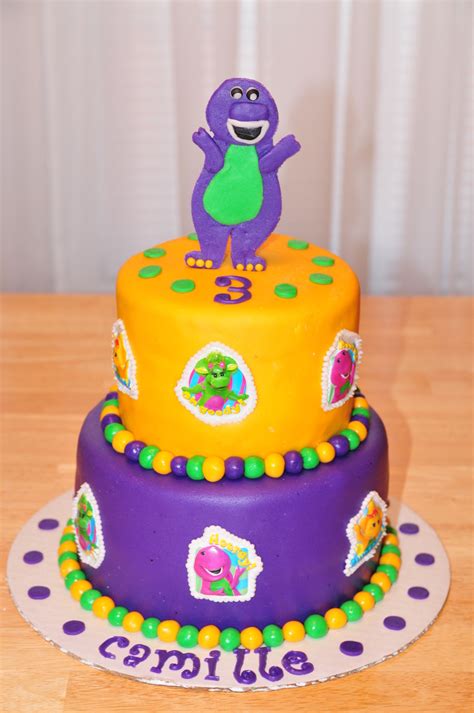 barney birthday cakecentralcom