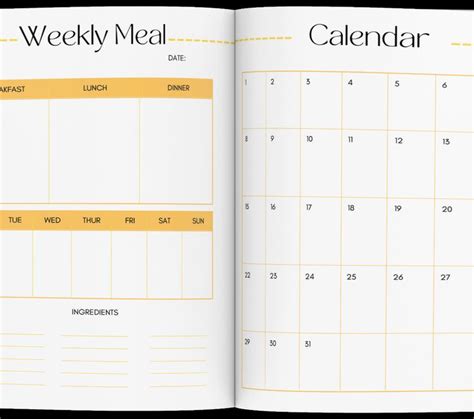 planner template planner template daily planner template meal