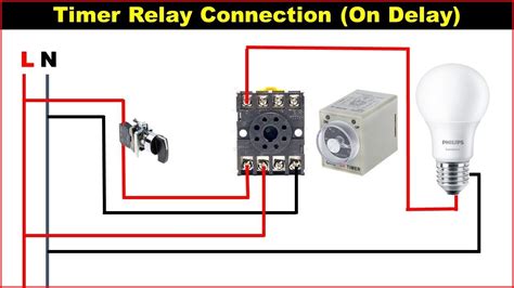 pin timer relay wiring diagram basic timer connection  function electrical circuit