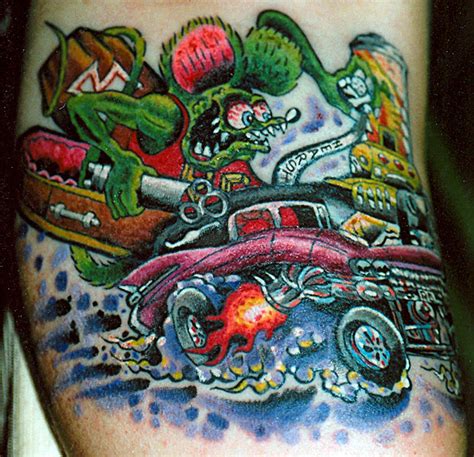 Hot Rod Monster Tattoo By Jack At Fate Tattoo In Columbus  By