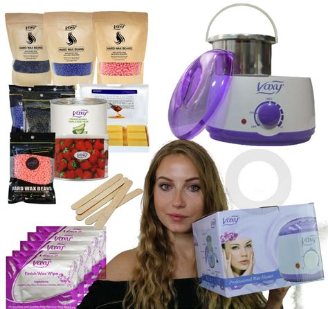 Wax Warmer Hair Removal Waxing Kit With Accessories Vaxy Total Home