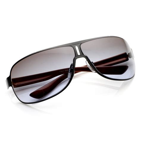 Premium European Mens Square Aviator Sunglasses Zerouv