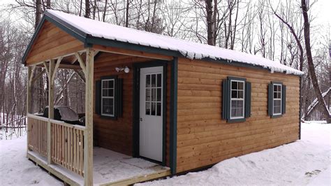 hunting cabin north country sheds